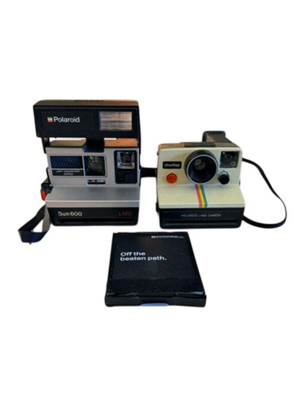 Polaroid OneStep Rainbow & Sun 600 LMS Instant Camera Lot